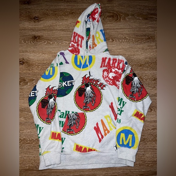 Chinatown MARKET Men’s Monogram Hoodie - Picture 4 of 5